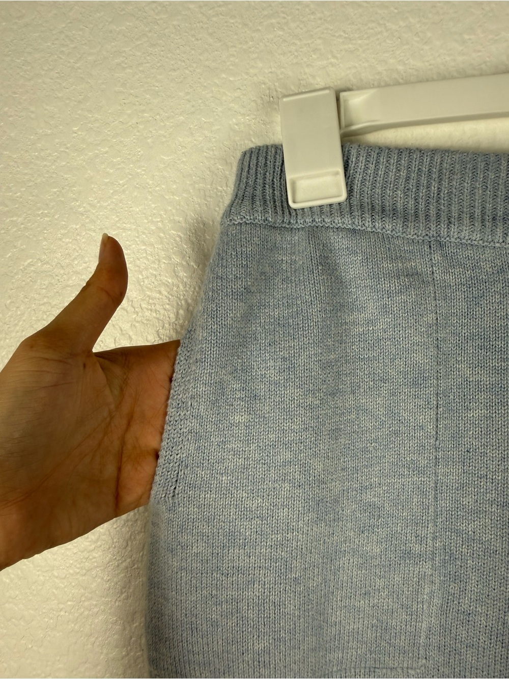 Free peoples Light Blue Tie-Front V-Neck Sweater and pants set size S - Picture 15 of 15